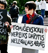 tomasevskiui nereiks aborto